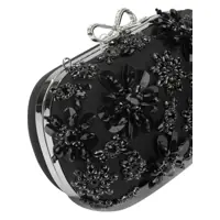 Genti plic Dama - Genti plic Self-Portrait Satin clutch bag with crystals Black Femei (BM 19703394) - B-mall.ro