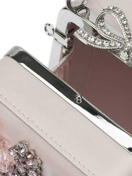 Genti de mana Self-Portrait Satin mini handbag Pink Femei (BM 19703400) 5