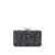 Self-Portrait Multi-crystal knit clutch bag Black