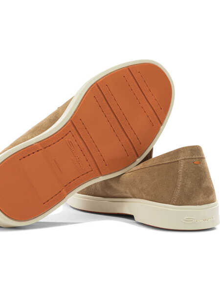 Mocasini Santoni Suede loafers Brown Femei (BM 19703433) 5