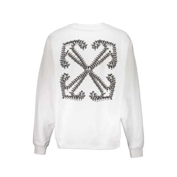Bluze de trening Off-White OFF-WHITE Logo Sweatshirt White Barbati (BM 19703451) 2