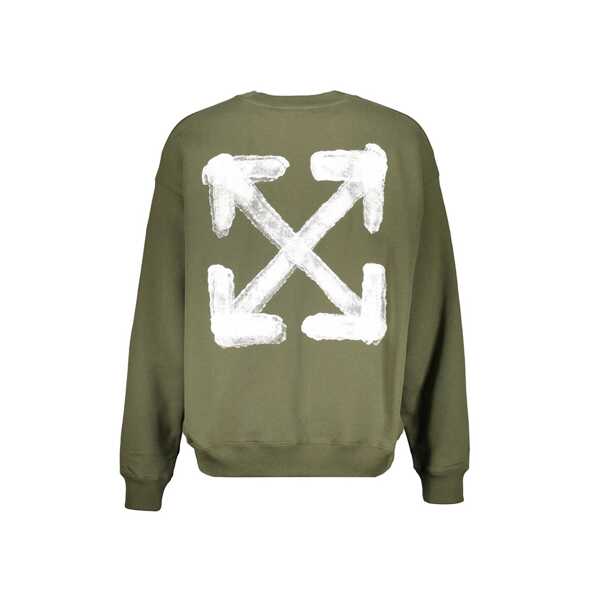 Bluze de trening Off-White Off-White Logo sweatshirt Green Barbati (BM 19703457) 2