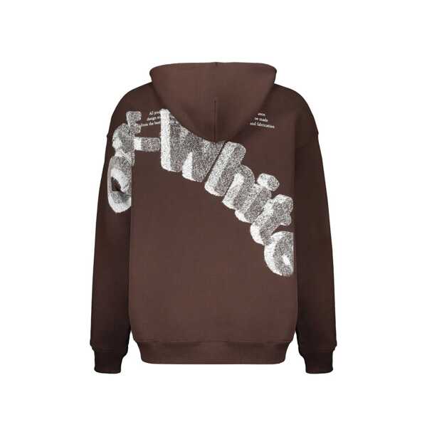 Bluze de trening Off-White OFF-WHITE Logo Sweatshirt Brown Barbati (BM 19703460) 2
