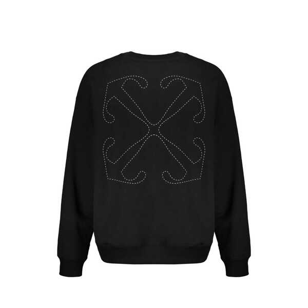 Bluze de trening Off-White OFF-WHITE Logo Sweatshirt Black Barbati (BM 19703478) 2