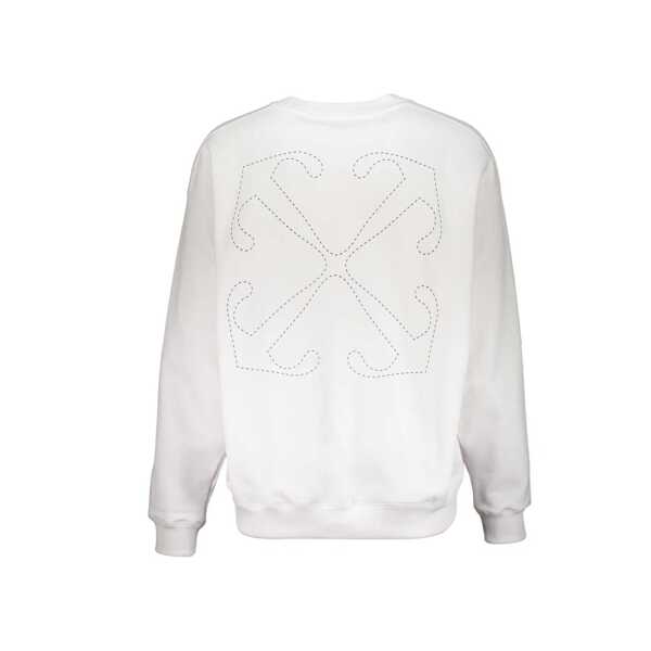 Bluze de trening Off-White Off-White Logo sweatshirt White Barbati (BM 19703487) 2