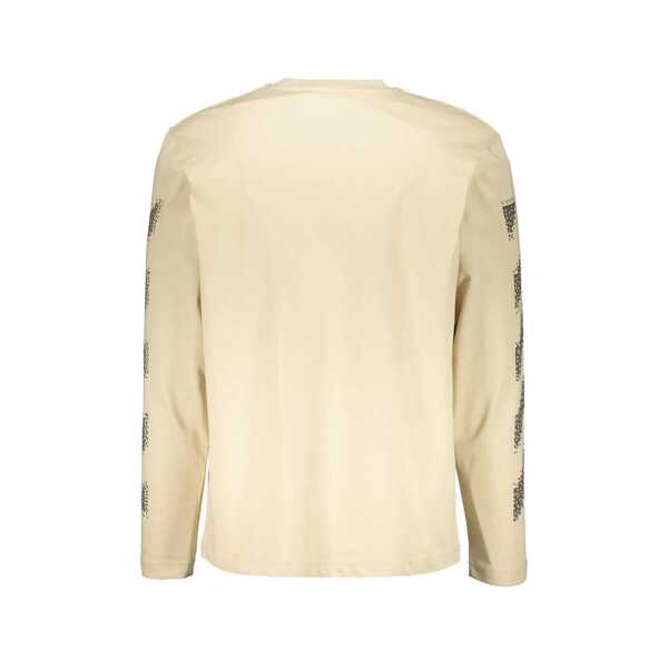 Tricouri Off-White OFF-WHITE Long-sleeve T-shirt Beige Barbati (BM 19703556) 2