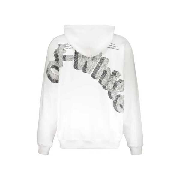 Bluze de trening Off-White OFF-WHITE Logo Sweatshirt White Barbati (BM 19703583) 2