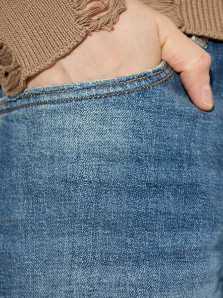 Blugi drepti Diesel 5 pockets Blue Barbati (BM 19703634) 5