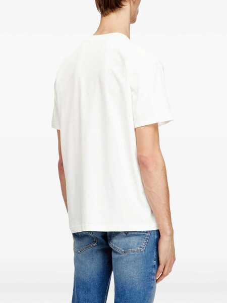 Tricouri Diesel T-shirts White Barbati (BM 19703649) 4