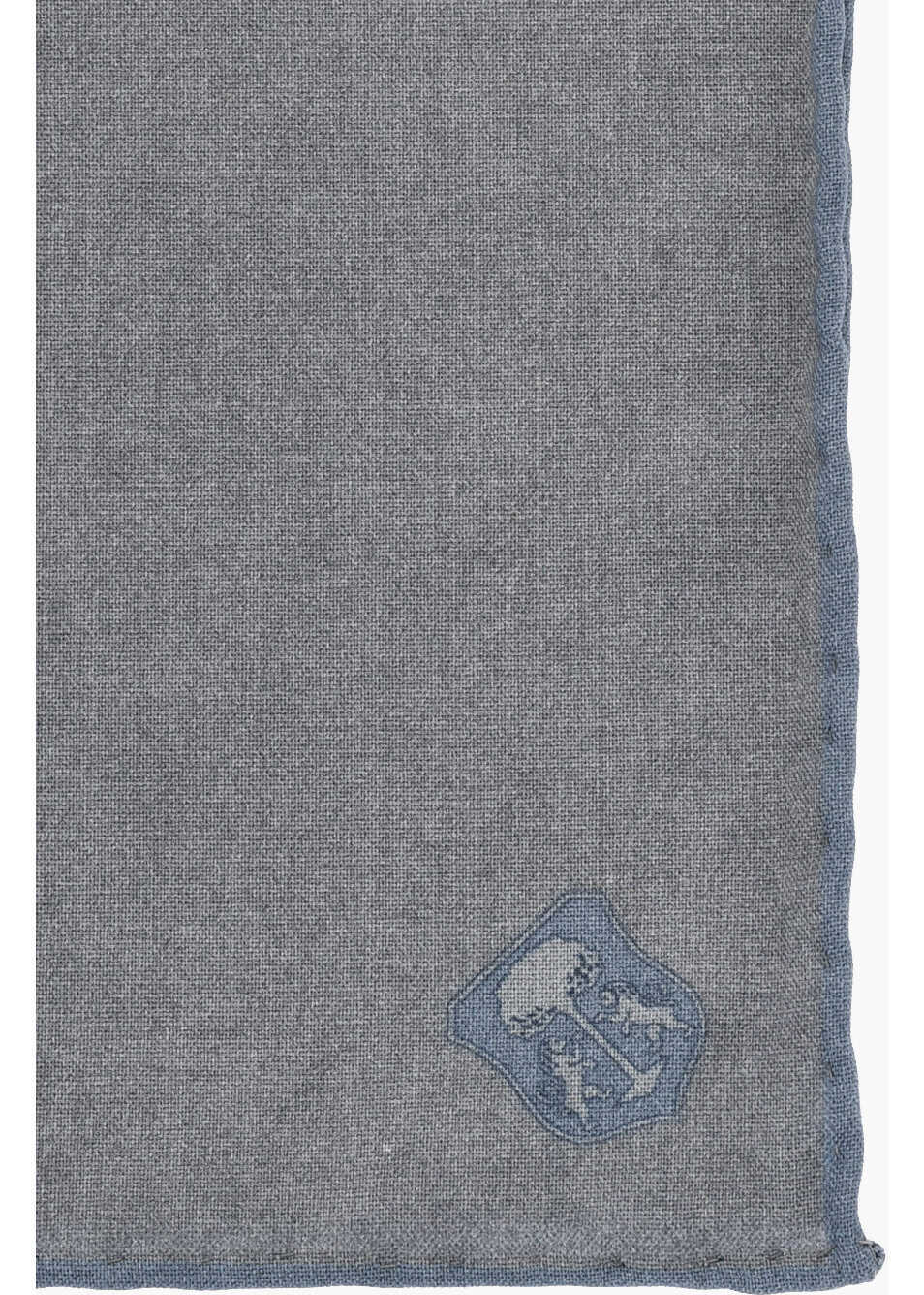 Esarfe CORNELIANI Two-Tone Wool Pocket Square Blue Barbati (BM 19703765) 3