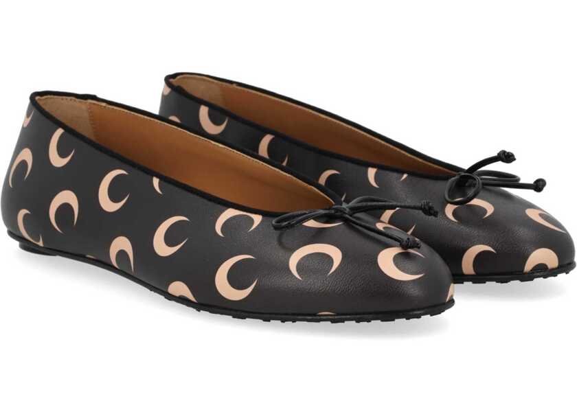 Balerini MARINE SERRE Ballerina Moon BLACK Femei (BM 19703858) 2