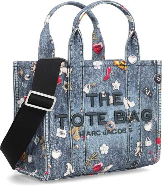 Genti de mana Marc Jacobs Trompe Loeil Tote Bag DENIM Femei (BM 19703891) 2