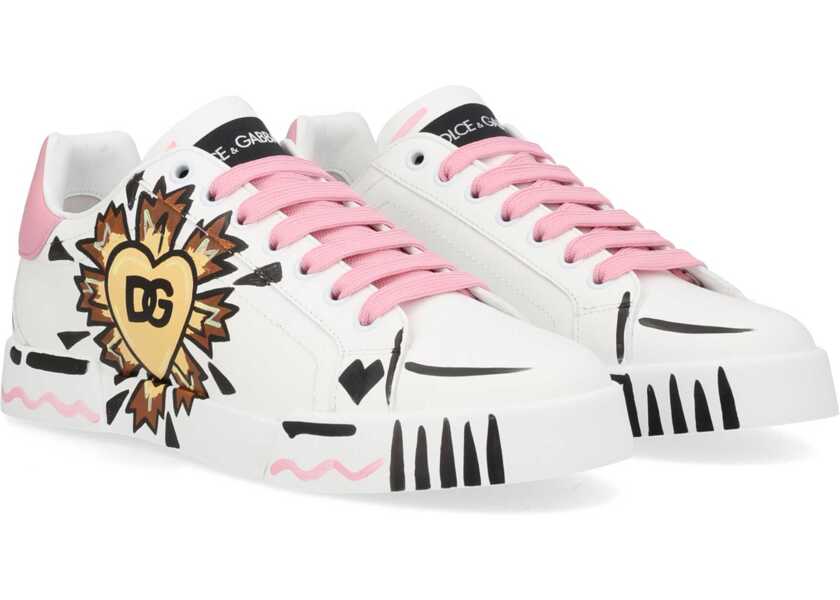 Sneakers Dolce & Gabbana Portofino Sneaker PINK Femei (BM 19703900) 2