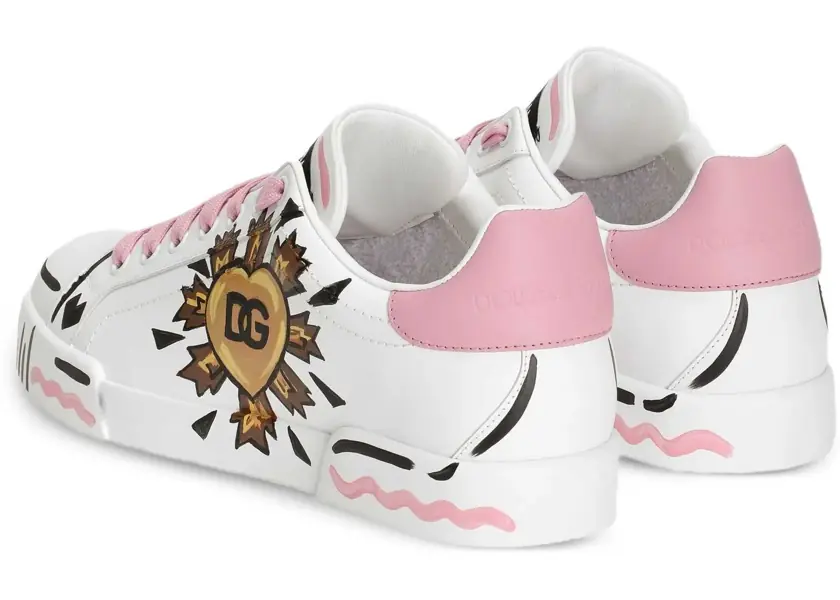 Sneakers Dolce & Gabbana Portofino Sneaker PINK Femei (BM 19703900) 5