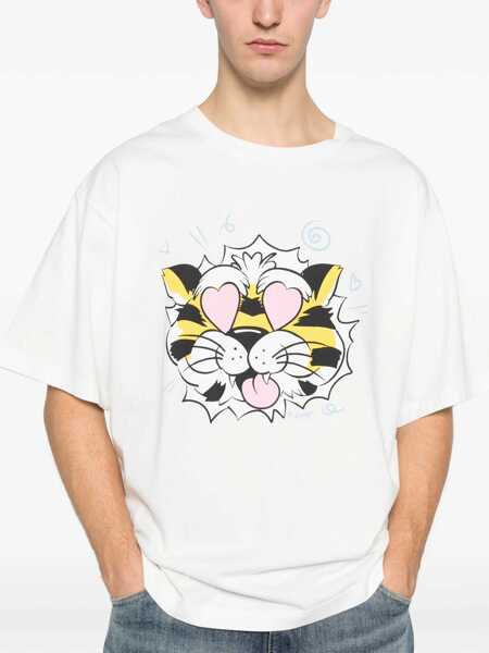 Tricouri Kenzo Kenzo Wild Tiger T-Shirt WHITE Barbati (BM 19703987) 5