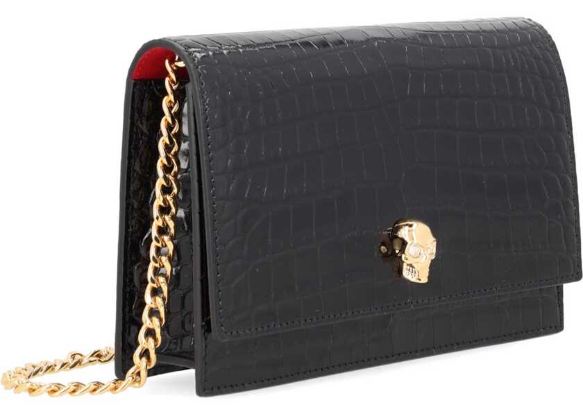 Genti de mana Alexander McQueen Small Skull Bag BLACK Femei (BM 19703993) 2