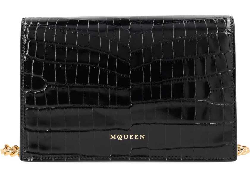 Genti de mana Alexander McQueen Small Skull Bag BLACK Femei (BM 19703993) 4