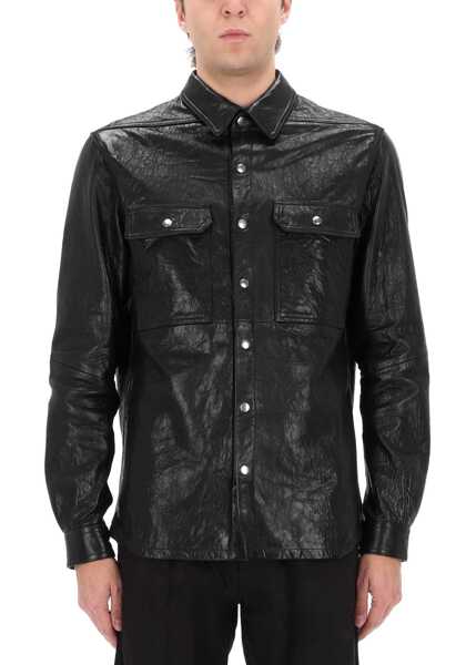 Geci de piele Rick Owens Leather Jacket BLACK Barbati (BM 19704008) 3