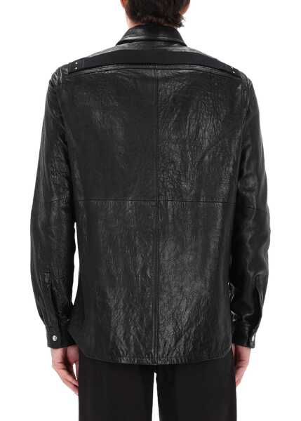 Geci de piele Rick Owens Leather Jacket BLACK Barbati (BM 19704008) 4