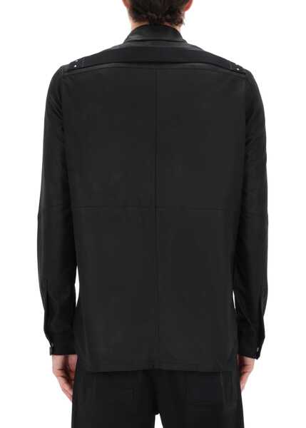Geci de piele Rick Owens Giacca In Pelle BLACK Barbati (BM 19704017) 4
