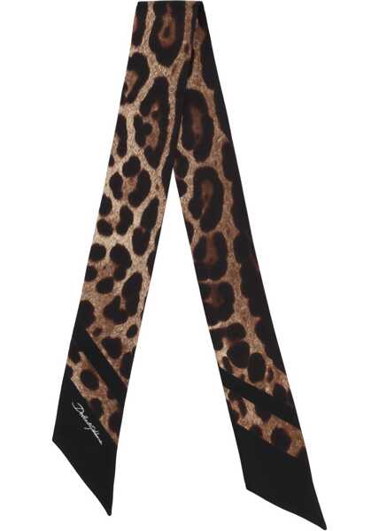 Fulare Dolce & Gabbana Silk Bandeau BROWN Femei (BM 19704050) 2