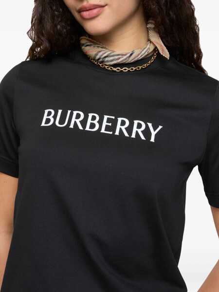 Tricouri Burberry T-Shirt With Logo BLACK Femei (BM 19704053) 3
