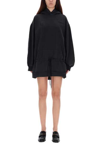 Rochii casual Alexander Wang Mini Dress With Hood BLACK Femei (BM 19704056) 4