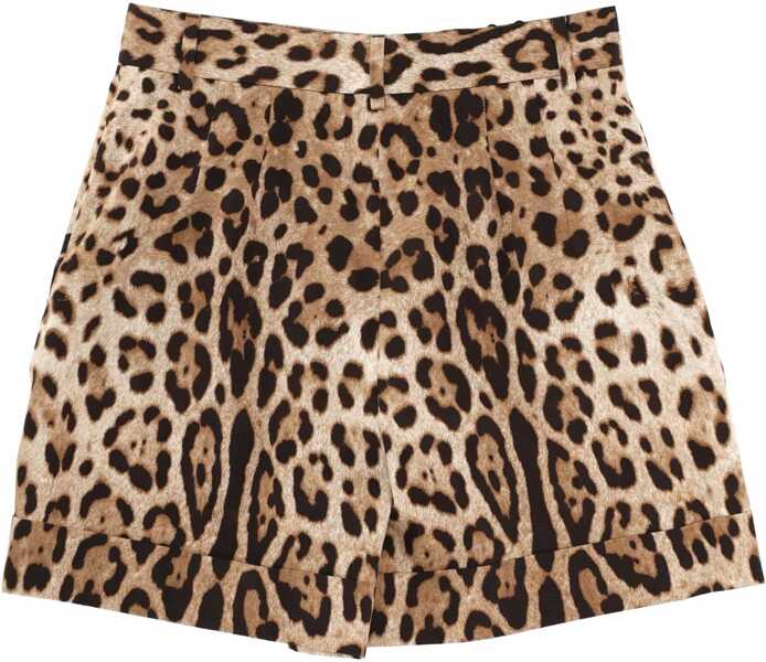Pantaloni scurti Dolce & Gabbana Leopard Print Shorts ANIMALIER Femei (BM 19704062) 3