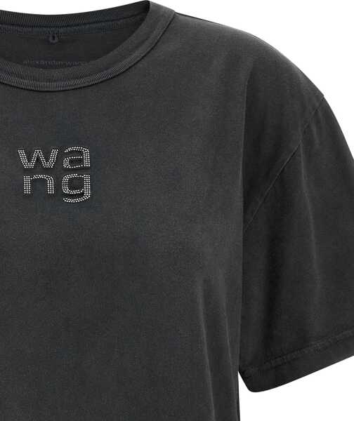 Tricouri Alexander Wang T-Shirt With Logo BLACK Femei (BM 19704074) 3