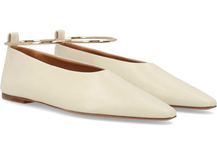 Balerini Jil Sander Ballerina With Anklet BEIGE Femei (BM 19704122) 2