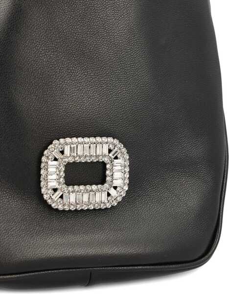 Genti mini Roger Vivier Dwarf Pilgrim Bag BLACK Femei (BM 19704128) 4