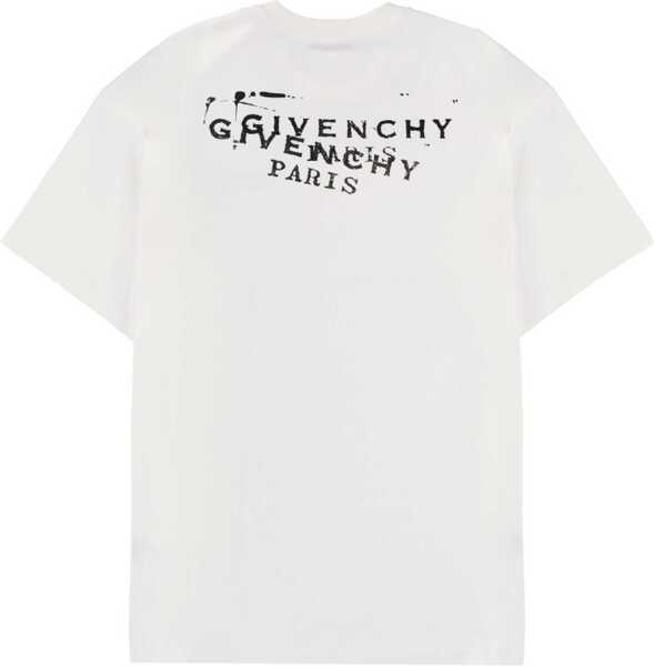Tricouri Givenchy Logo Print T-Shirt WHITE Barbati (BM 19704176) 2