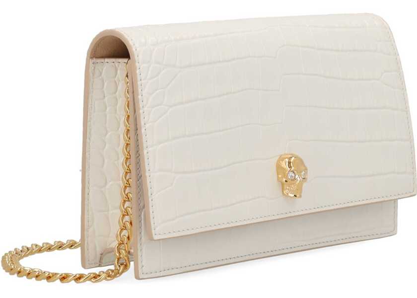 Genti de mana Alexander McQueen Small Skull Bag IVORY Femei (BM 19704287) 2