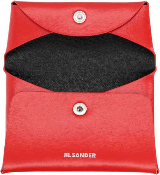 Portofele Jil Sander Envelope Coin Purse RED Femei (BM 19704293) 3