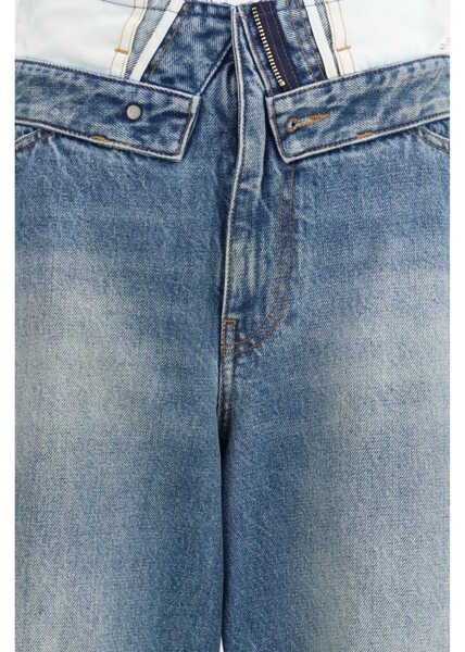 Pantaloni casual MM6 Maison Margiela Straight-leg Jeans LIGHT BLUE Femei (BM 19704542) 3