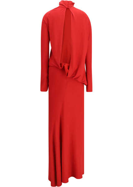 Rochii Magda Butrym Long open-back Dress with high neck RED Femei (BM 19704545) 2