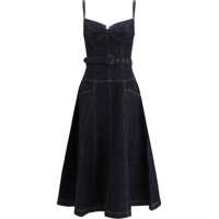 Rochii Denim flared midi Dress Femei