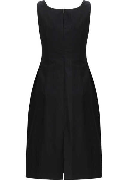 Rochii Magda Butrym Sleeveless Dress with a draped neckline BLACK Femei (BM 19704566) 2