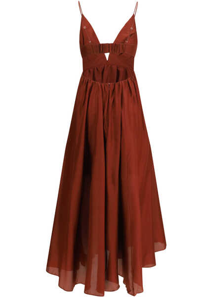 Rochii lungi ZIMMERMANN Wanderlust Maxi Dress BURGUNDY Femei (BM 19704569) 2