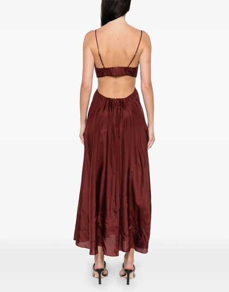 Rochii lungi ZIMMERMANN Wanderlust Maxi Dress BURGUNDY Femei (BM 19704569) 4
