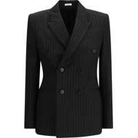 Sacouri Pinstriped double-breasted Jacket Femei