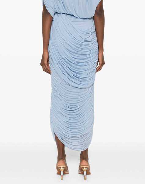 Fuste Magda Butrym Draped midi Skirt LIGHT BLUE Femei (BM 19704578) 4