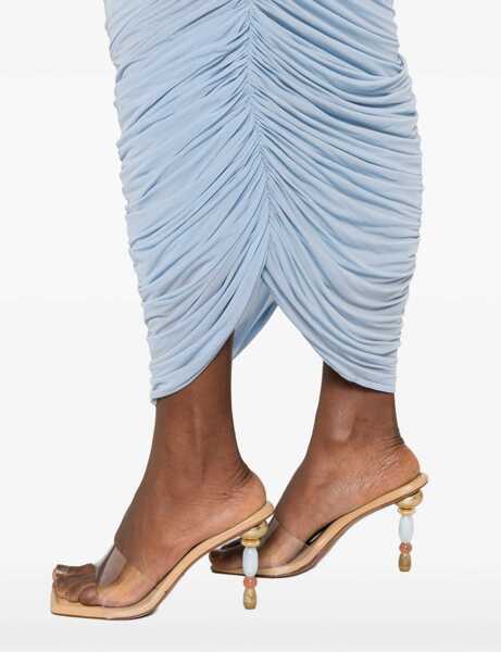 Fuste Magda Butrym Draped midi Skirt LIGHT BLUE Femei (BM 19704578) 5