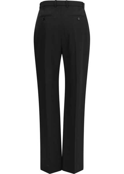 Pantaloni casual Alexander McQueen Tailored cotton Trousers BLACK Femei (BM 19704641) 2