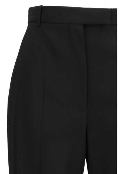 Pantaloni casual Alexander McQueen Tailored cotton Trousers BLACK Femei (BM 19704641) 3