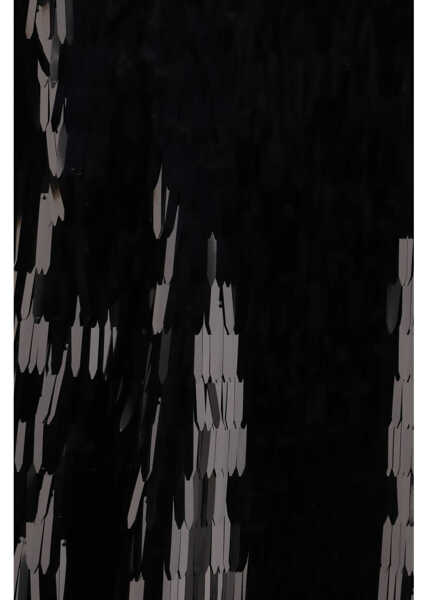 Fuste Self-Portrait Sequin midi Skirt BLACK Femei (BM 19704644) 3