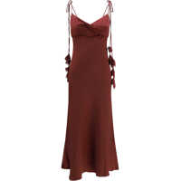 Rochii Satin flower midi Dress Femei