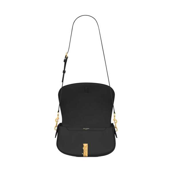 Genti de mana Saint Laurent SAINT LAURENT VOLTAIRE Half-moon shoulder bag Black Femei (BM 19704660) 3