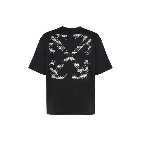 Tricouri Off-White Off-White Logo T-shirt Black Barbati (BM 19704663) 2