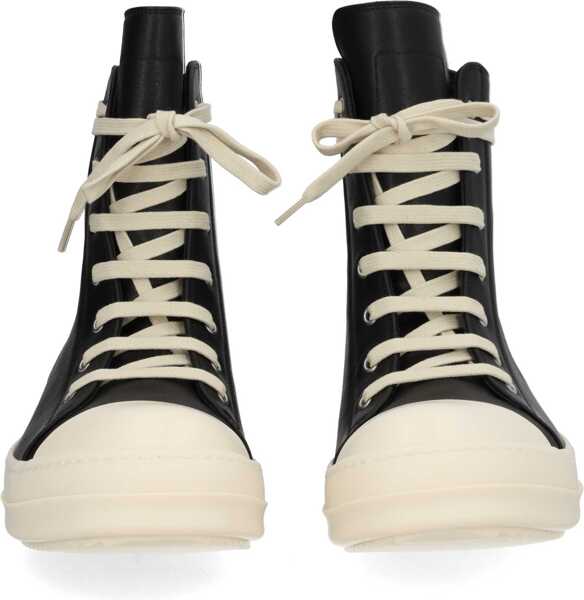 Sneakers Rick Owens Leather Sneaker BLACK Barbati (BM 19704686) 2